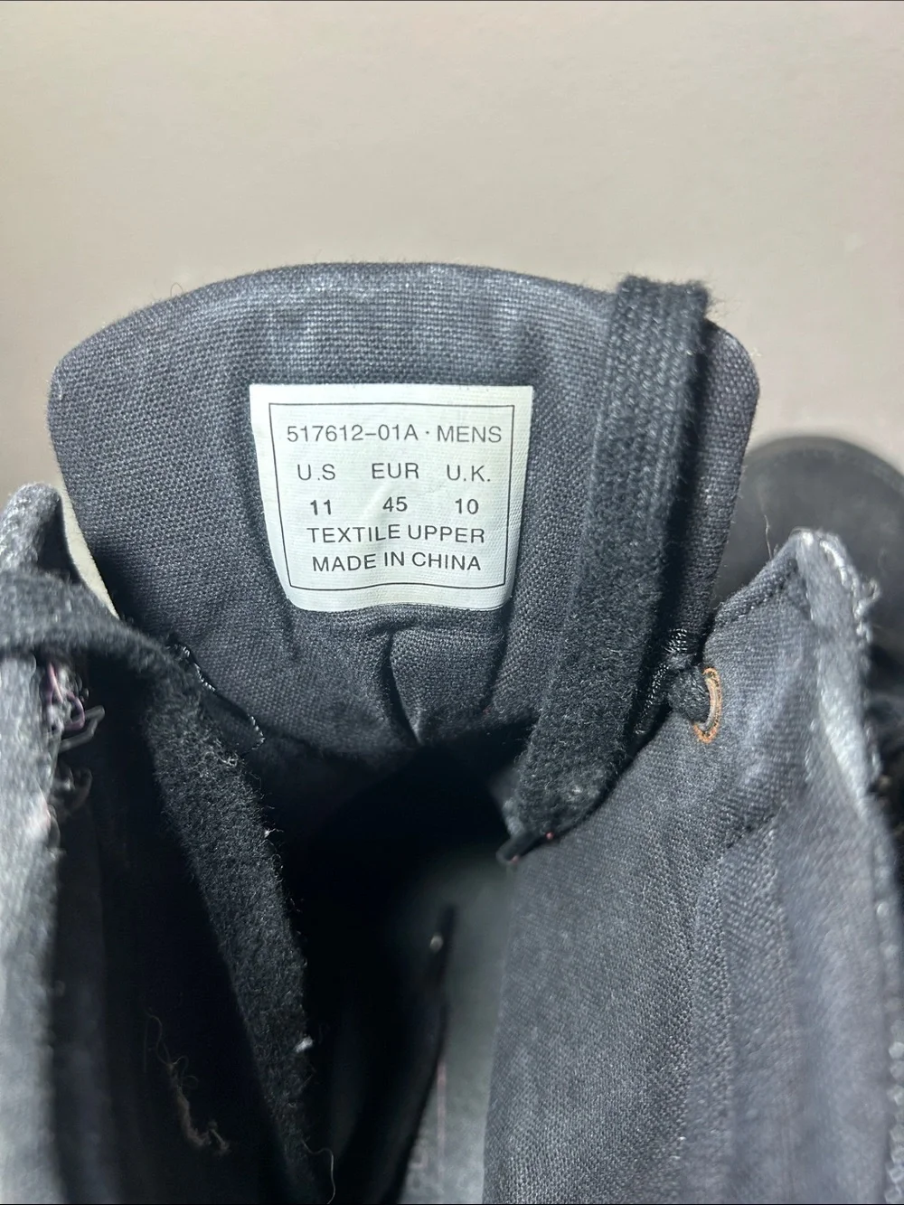 Levi's Men's Black High-Top Canvas Boots